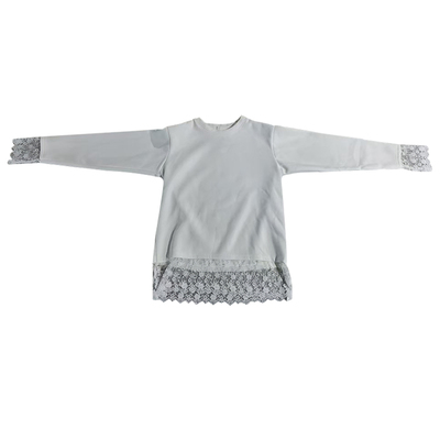 欧货冬款白色长袖t恤女加绒内搭