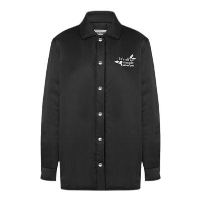 【特享倒计时】M05CH1N0 JEANS 秋冬女士背后贪吃蛇夹克衬衫外套