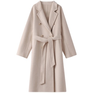 （销冠）尼万秋冬M家双面驼绒大衣2025高奢呢子外套中长款801