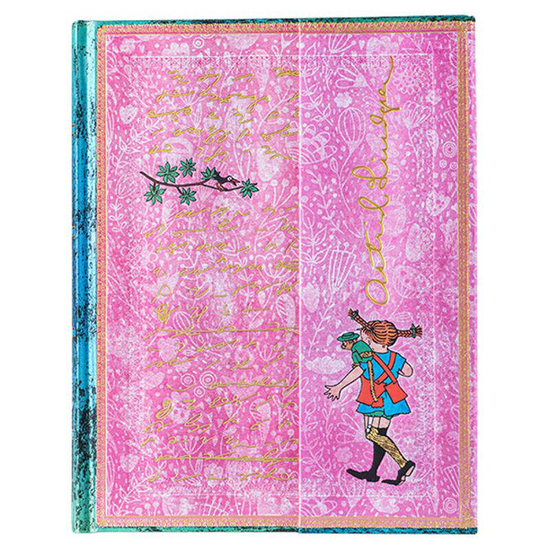paperblanks佩兰克笔记本本子长袜子皮皮联名周边日记本成人手账本文艺精致高颜值手帐记事本生日礼物文创
