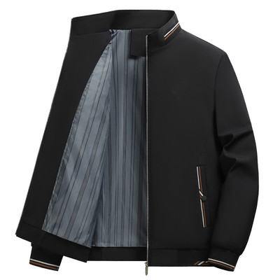 啄木鸟外套男士春秋款高级感新款衣服商务休闲大码男装加绒夹克衫