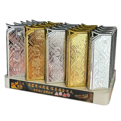 爆款浪客斜打蓝焰直冲家用防爆充气防风打火机创意个性金属刻字