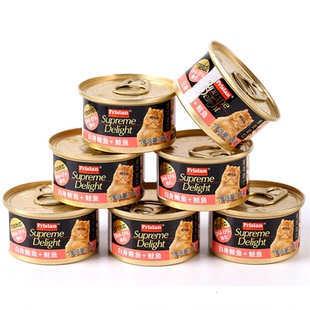 进口富力鲜猫罐头85gx24罐整箱去毛球猫泌尿湿粮鲔鱼鲑鱼牛肉罐头