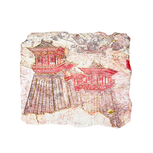 陕西历史博物馆阙楼春塞下曲文创陶瓷冰箱贴西安旅游纪念品伴手礼