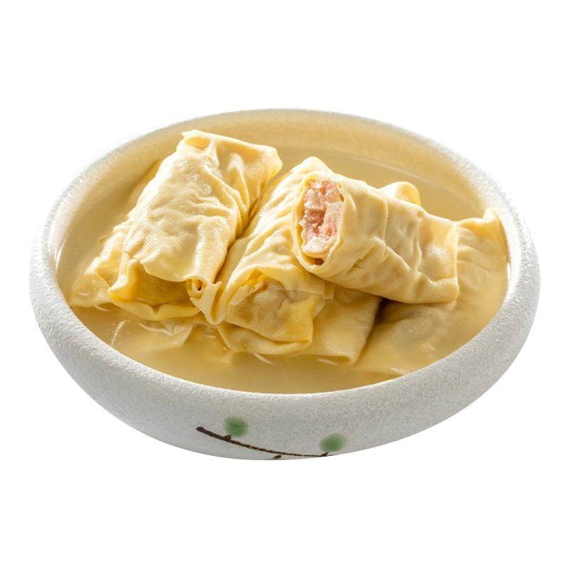 萌佳萌手工黑猪肉百叶包鲜肉面结千张包传统美食速冻速食食品火锅