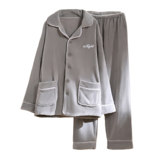 珊瑚绒睡衣男士2025新款秋冬季加绒加厚保暖冬天法兰绒套装家居服