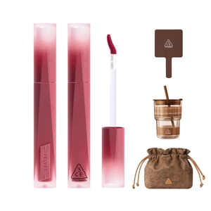 【圣诞礼物】3CE丝绒唇釉升级 口红哑光滋润裸色橘彩妆女闺蜜送礼，可领24.95元优惠券