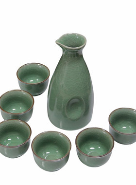 龙泉青瓷酒具套装中式仿古