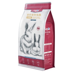 乐兔司兔粮高纤维营养成年幼年幼兔成兔饲料布格斯同配方兔粮2KG