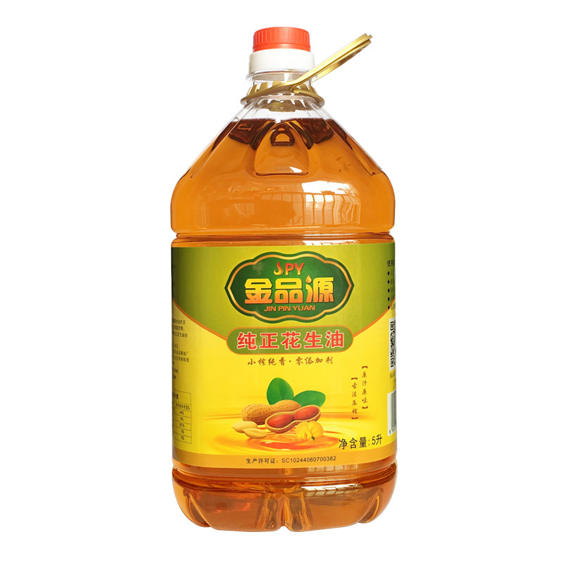 花生油农家自榨5升古法压榨广东鲜榨物理压榨纯正小榨浓香食用油