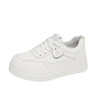 踩屎感真皮超轻小白鞋女2026新款