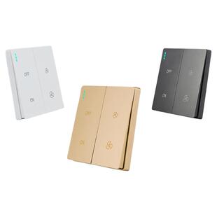 86型暗装双速开关两档调速开关管道风机换气扇配套开关双速开关