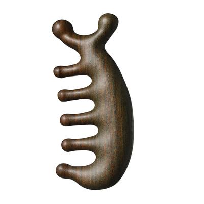 无油漆！绿檀木安心用加厚宽齿