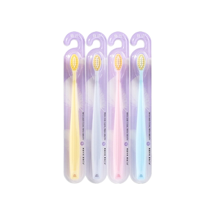 修洁牙刷成人软毛旅行牙刷小头情侣便携牙刷家庭装小南瓜情侣牙刷