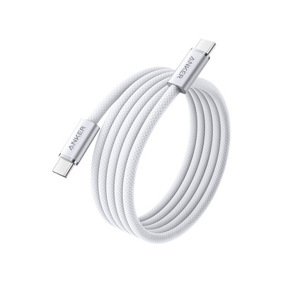 Anker安克抗脏编织线适用苹果16数据线iPhone15ProMax器手机140WPD快充双typec接口iPad平板ctoc1.8米充电线