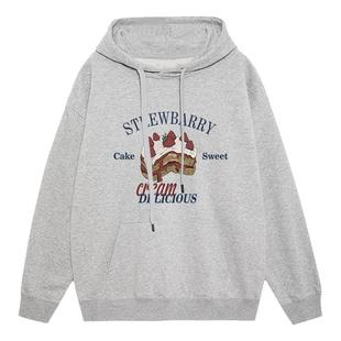 日本代购章若楠同款连帽卫衣秋冬女装2025新款独特超好看外套卫衣