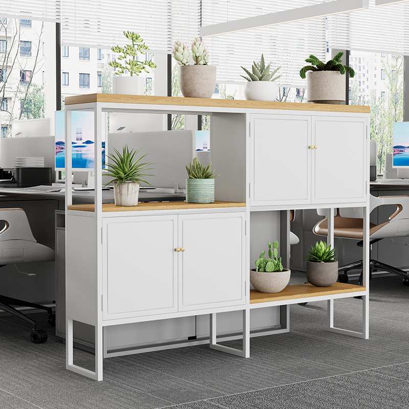 定制文件柜餐厅火锅店卡座铁艺绿植围栏隔断柜办公室花架隔断跨境