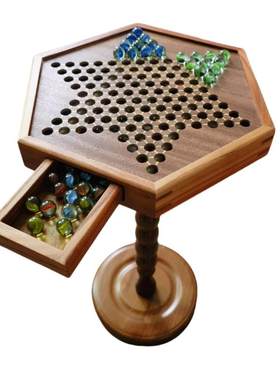 小红书热门跳跳棋盘边几国际象棋