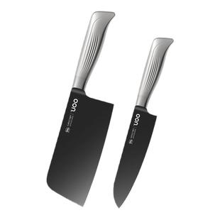 【新品】oou银钛飞鸟刀具家用厨房钛刀菜刀切片切菜砍骨刀水果刀