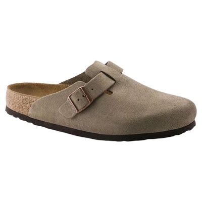 BIRKENSTOCK勃肯软底麂皮半包拖