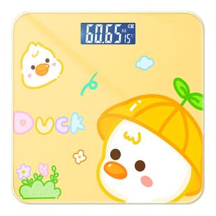 新品体重秤电子称卡通精准人体秤减肥体脂秤成人体重计家用女宿舍