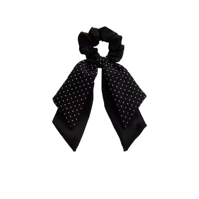 赵露思同款波点马尾飘带发圈大肠蝴蝶结发绳头饰头绳皮筋女丸子头