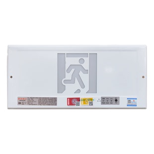 A型DC36V自带电池无地址码嵌入式暗装安全出口嵌墙疏散指示标志灯