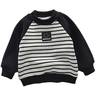 男童秋冬装套装卫衣一体绒裤子