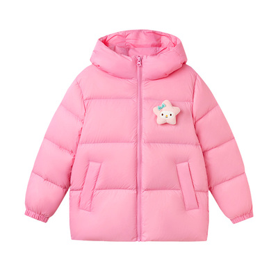 巴拉巴拉女童羽绒服大童连帽外套