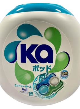 日本菁华4合一洗衣凝珠60粒装