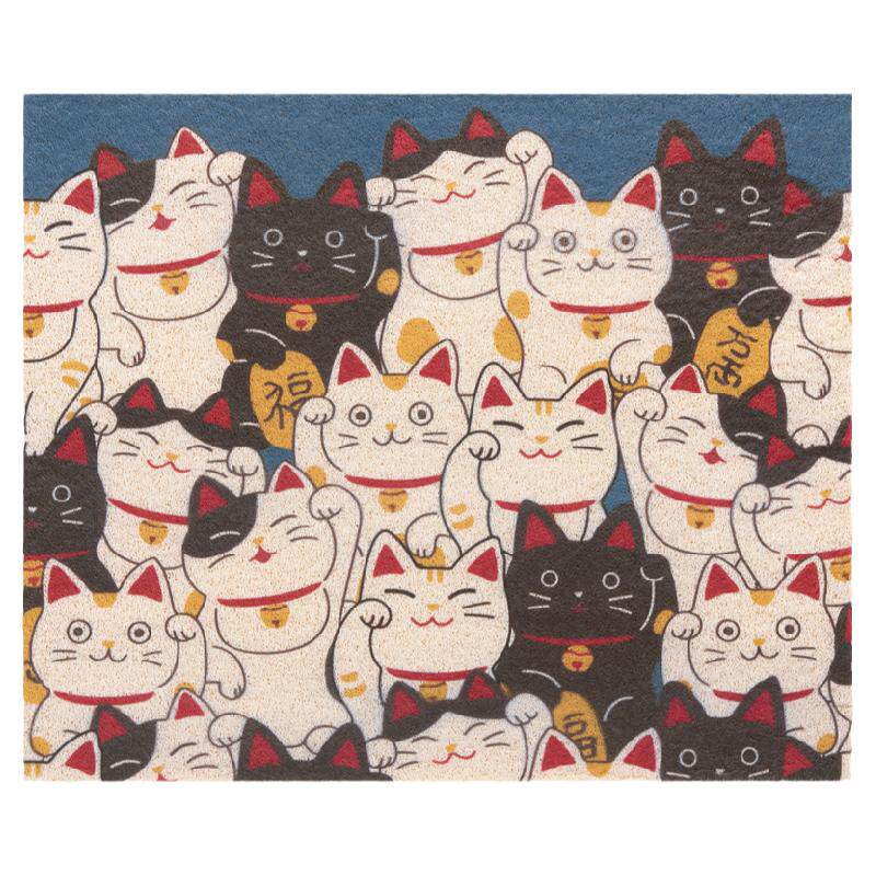 招财猫 日式进门地垫可裁剪入户门口大面积地毯家用玄关脚垫垫子