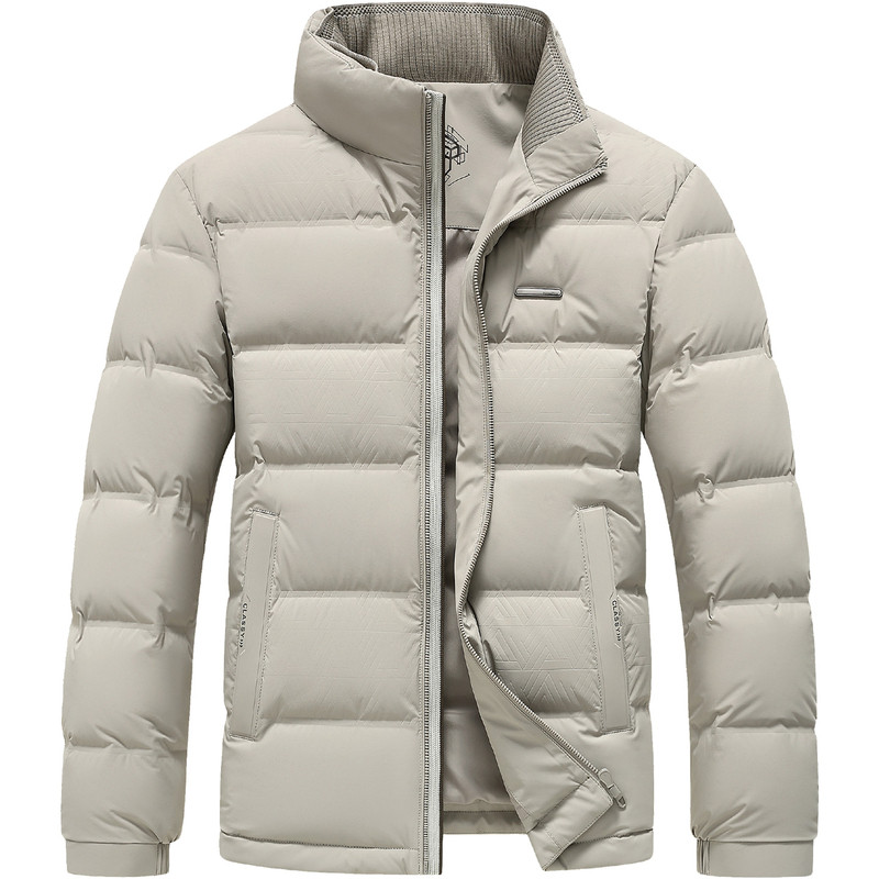 雪中飞立领短款羽绒服男秋冬外套
