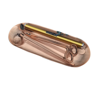 香薰蜡烛托盘工具剪刀烛芯夹烛剪灯芯剪灭烛器灭烛罩灭火钩三件套