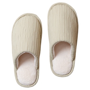 静音棉拖鞋女款2026新款春季家居待客防滑防臭毛绒保暖地板拖男士