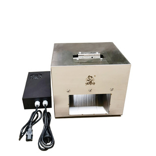 味哈哈烤面筋切花机电动流水线可调大小切割对刀花香肠面筋机工厂