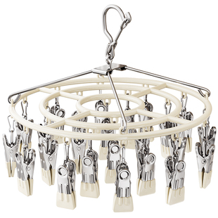 袜子晾晒架衣架阳台多夹子晒婴儿宝宝内衣内裤专用多功能收纳神器