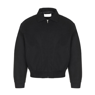 碧舍简约韩版现代风翻领短款夹克