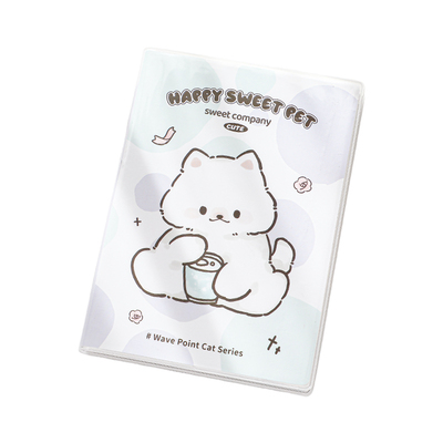 可爱点点萌物彩页胶套本