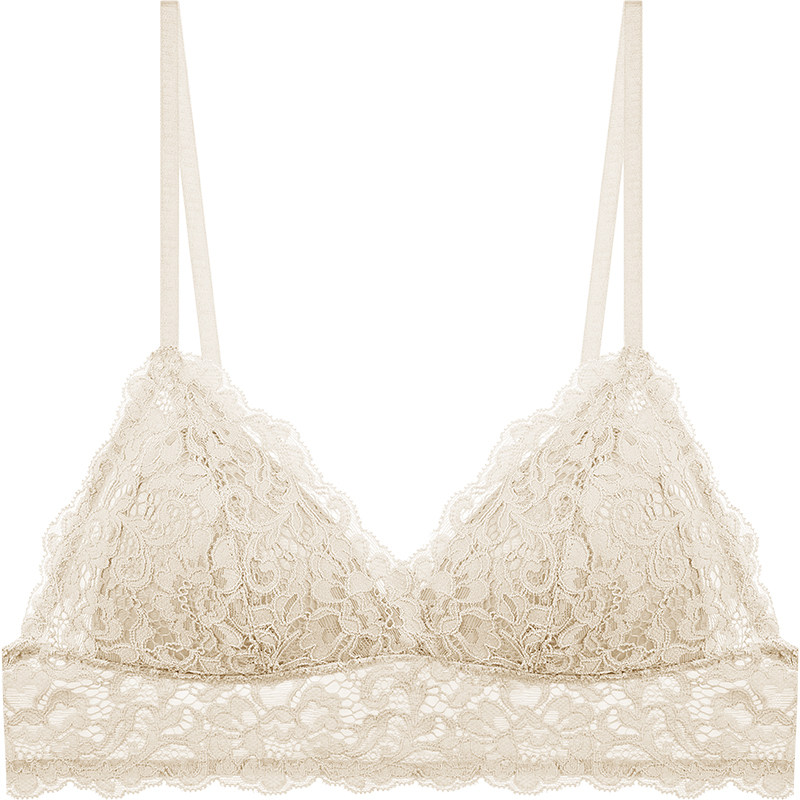 宝诗嫣薄款美背法式内衣无钢圈