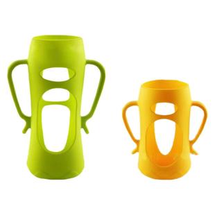 硅胶保护套适用于贝优能贝亲宽口径玻璃奶瓶160ml240ml安全防摔套
