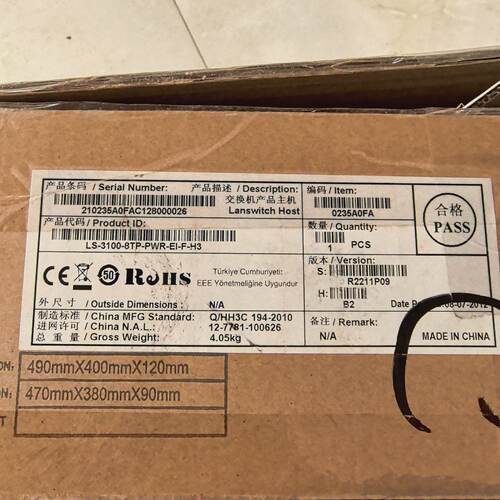 议价H3C交机 LS-3100-8TP-PWR-EI-F-