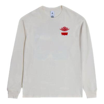 Jordan × levi’s刺绣透气短袖V领舒适23号球服 连帽拉链卫衣