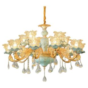 欧式水晶吊灯客厅大灯2025新款高级感轻奢流行高端大气卧室主灯具