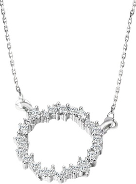 短款蓝色日韩风森系礼物锁骨链