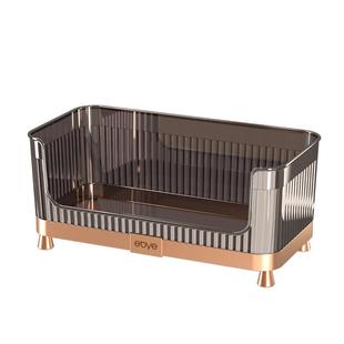 卫生间化妆品收纳盒桌面家用大容量高级感洗手台塑料护肤品置物架