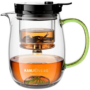 金灶TP-9玻璃内胆飘逸杯茶水分离杯按压式泡茶壶一键过滤泡茶神器
