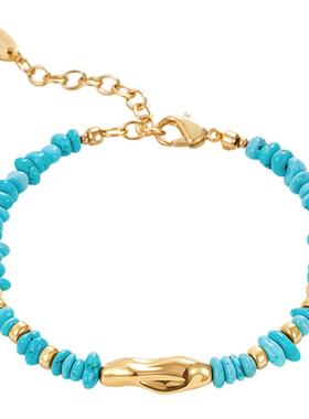 AmberLollipop天然绿松石金手串