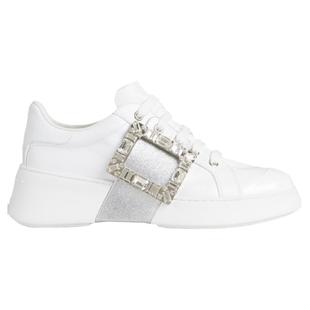 【新年礼物】Roger Vivier/RV女鞋Viv Skate饰扣厚底休闲鞋小白鞋