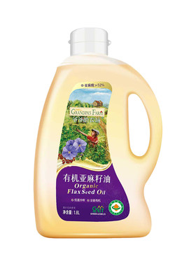 100%亚麻籽油家庭1.8L装