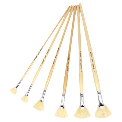 莫奈monet猪鬃油画笔扇形刷